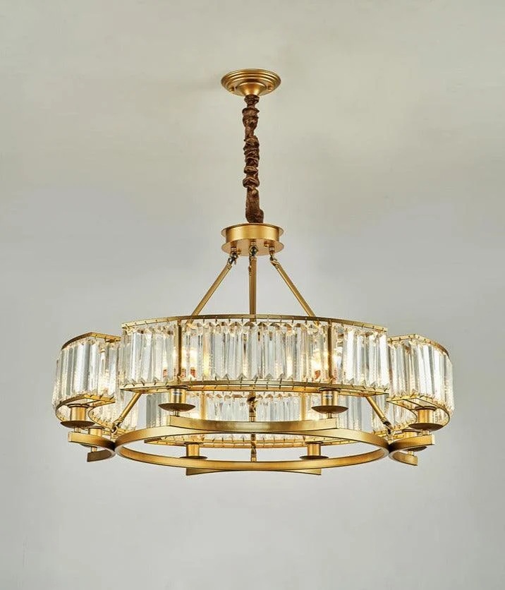 Jaime - Modern Glass Crystal Chandelier -Bathlova