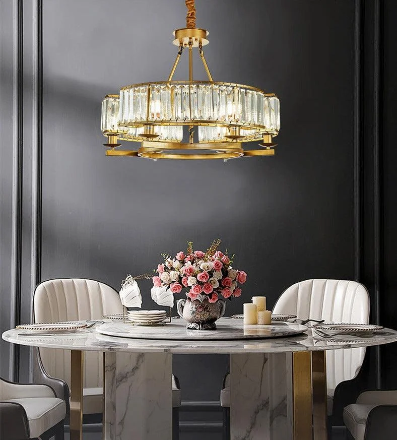 Jaime - Modern Glass Crystal Chandelier -Bathlova