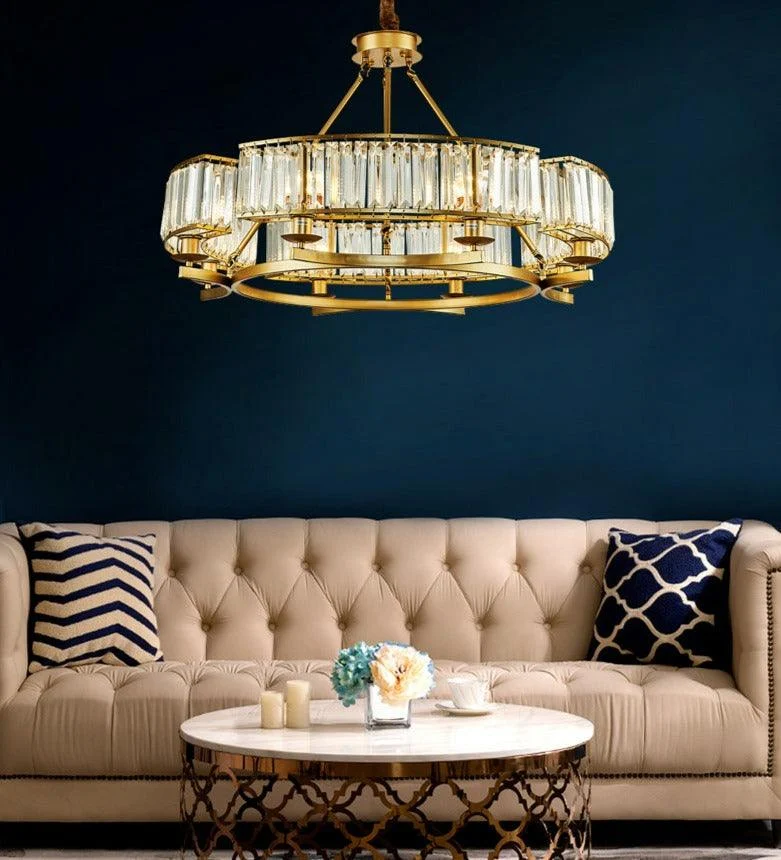 Jaime - Modern Glass Crystal Chandelier -Bathlova