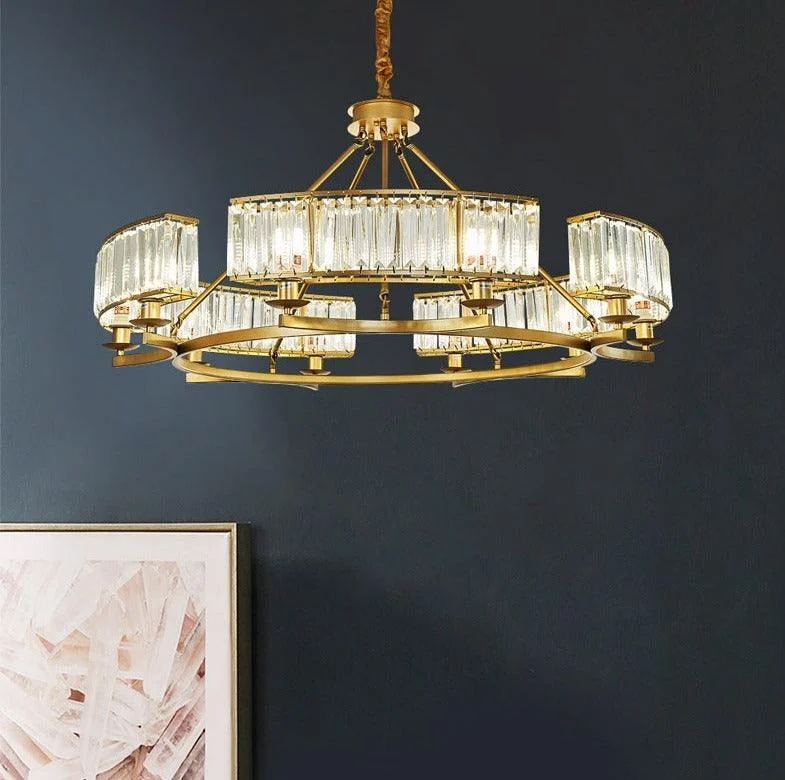 Jaime - Modern Glass Crystal Chandelier -Bathlova