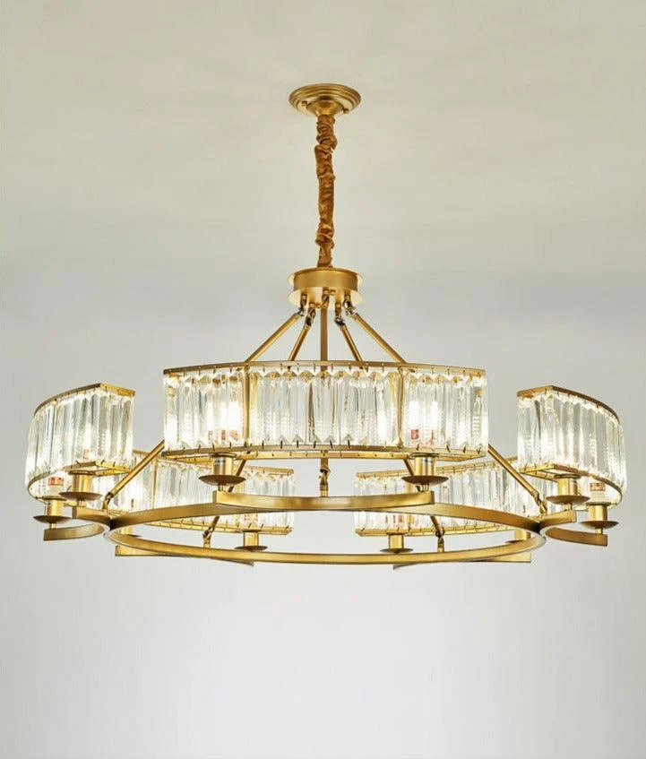 Jaime - Modern Glass Crystal Chandelier -Bathlova