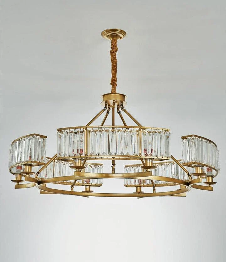 Jaime - Modern Glass Crystal Chandelier -Bathlova