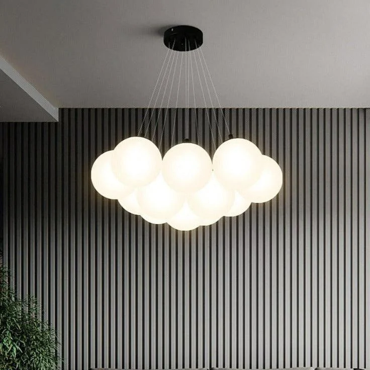 Juno - Modern Glass Globe Chandelier -Bathlova