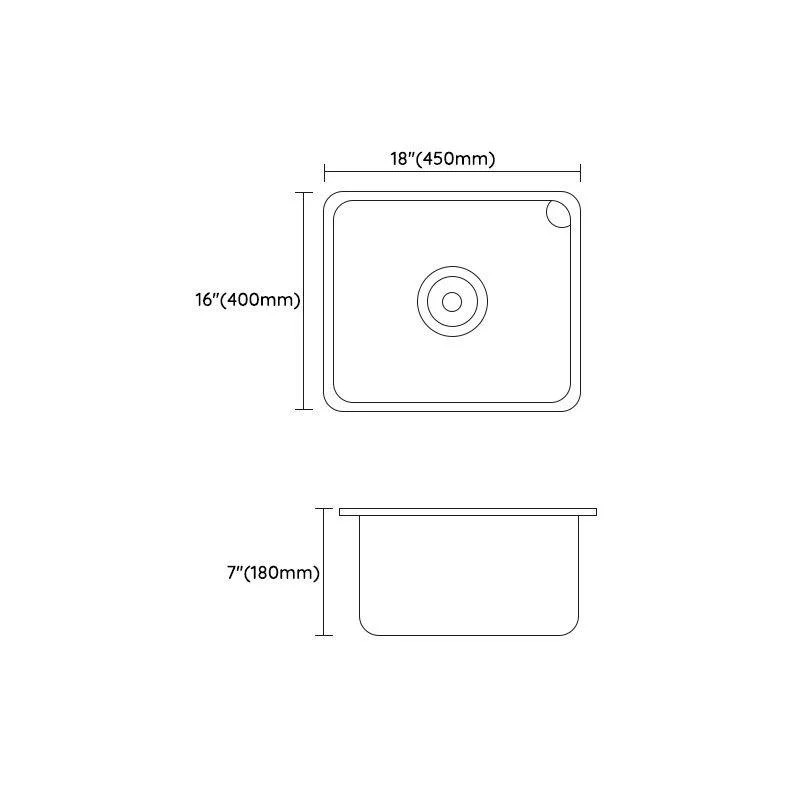 Kitchen Square Sink Stainless Multi-function Tap Kitchen Sink -Bathlova