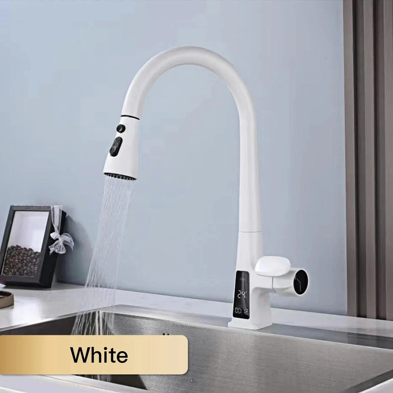 Kitchen Tap Intelligent Induction Digital Display Sink Tap -Bathlova