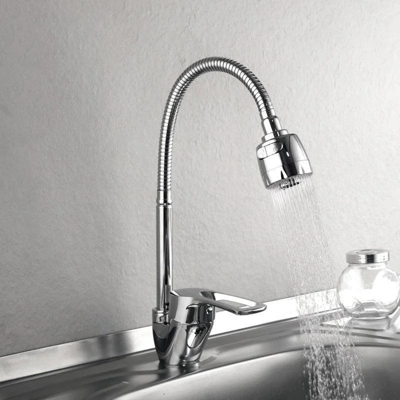 Kitchen Tap Mixer Cold and Hot Kitchen Tap Single Hole Water Tap -Bathlova