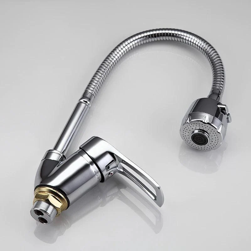 Kitchen Tap Mixer Cold and Hot Kitchen Tap Single Hole Water Tap -Bathlova