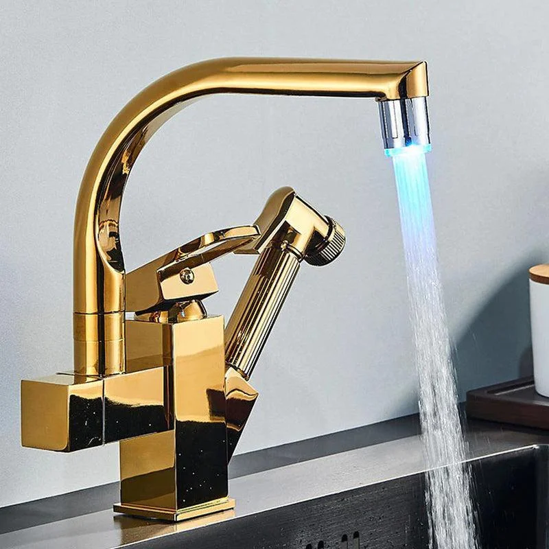 Kitchen Tap Pull Out Bidet Spray Deck Mount Hot Cold Mixer Tap -Bathlova