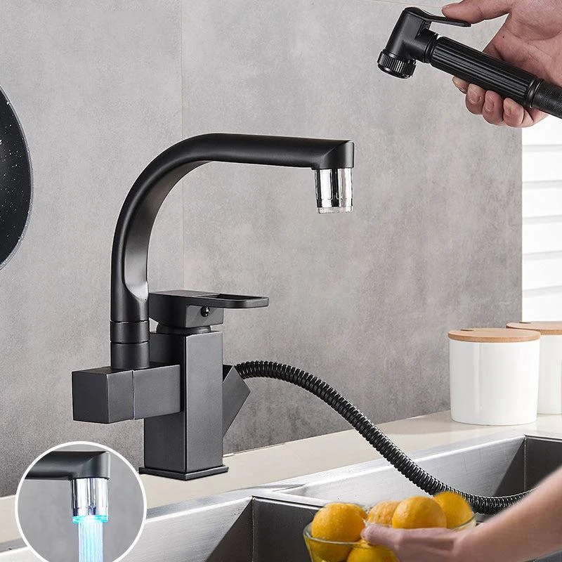 Kitchen Tap Pull Out Bidet Spray Deck Mount Hot Cold Mixer Tap -Bathlova