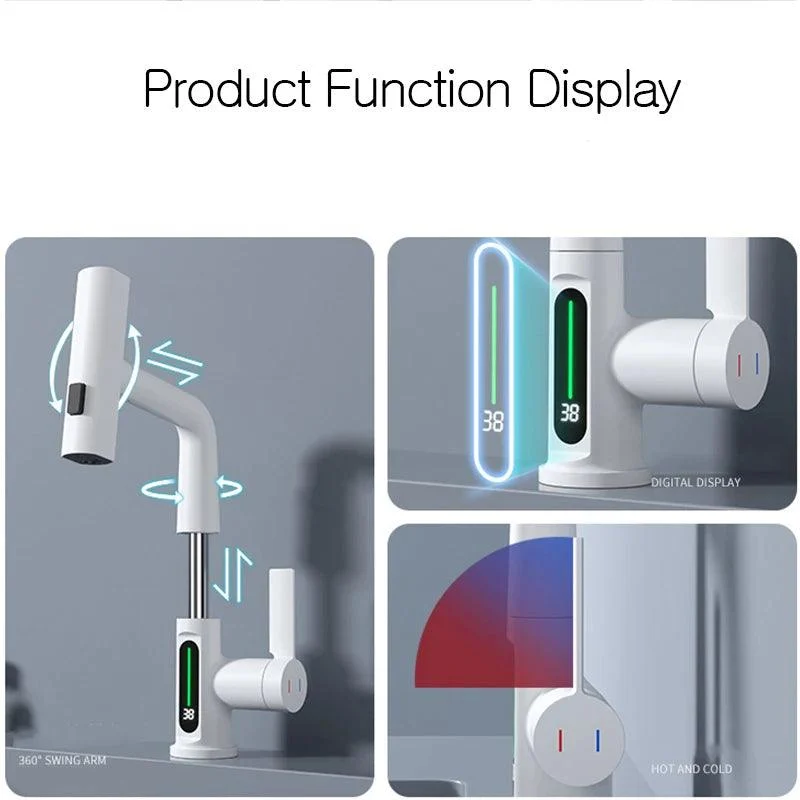 Kitchen Tap Rotatable Gourmet Tap Digital Display Kitchen Tap -Bathlova