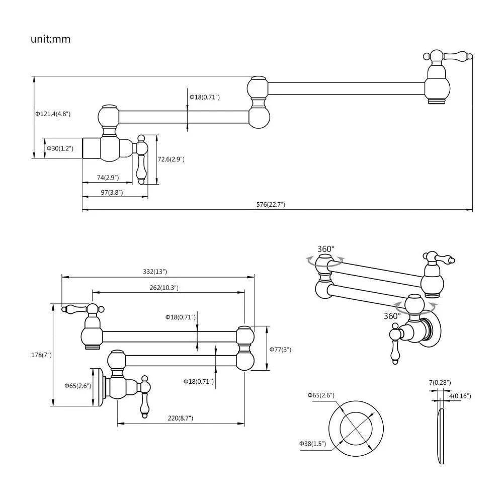 Kitchen Tap Wall Mounted Kitchen Tap Kitchen Taps -Bathlova