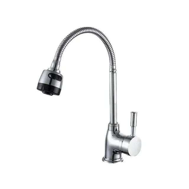 Kitchen Tap with Flexible Arc 360 Degree Rotatable Sprayer -Bathlova