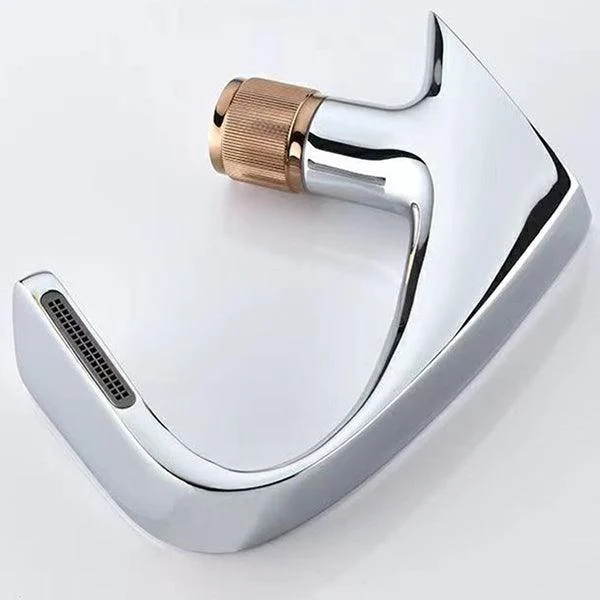 Knob Handle Tap Contemporary Style Tap with Waterfall Spout -Bathlova