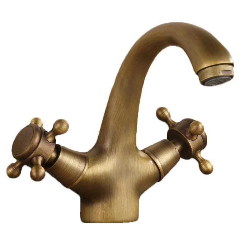 Knob Handle Wide Spread Bathroom Tap Industrial Lavatory Tap -Bathlova