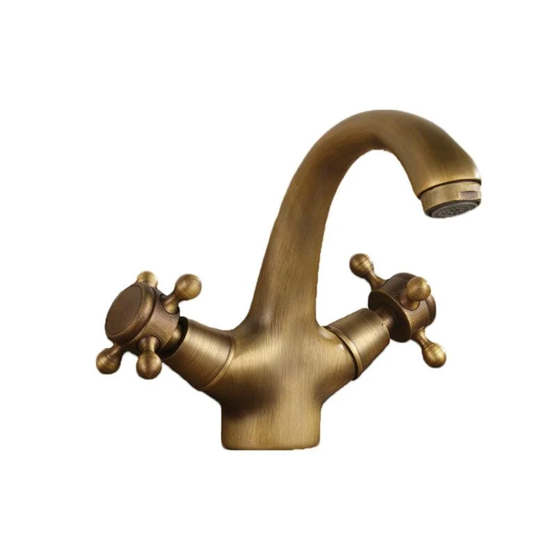 Knob Handle Wide Spread Bathroom Tap Industrial Lavatory Tap -Bathlova