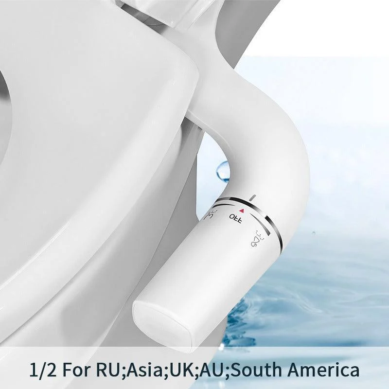 Left Right Hand Toilet Bidet Sprayer Non-Electric Dual Nozzle Bidet -Bathlova