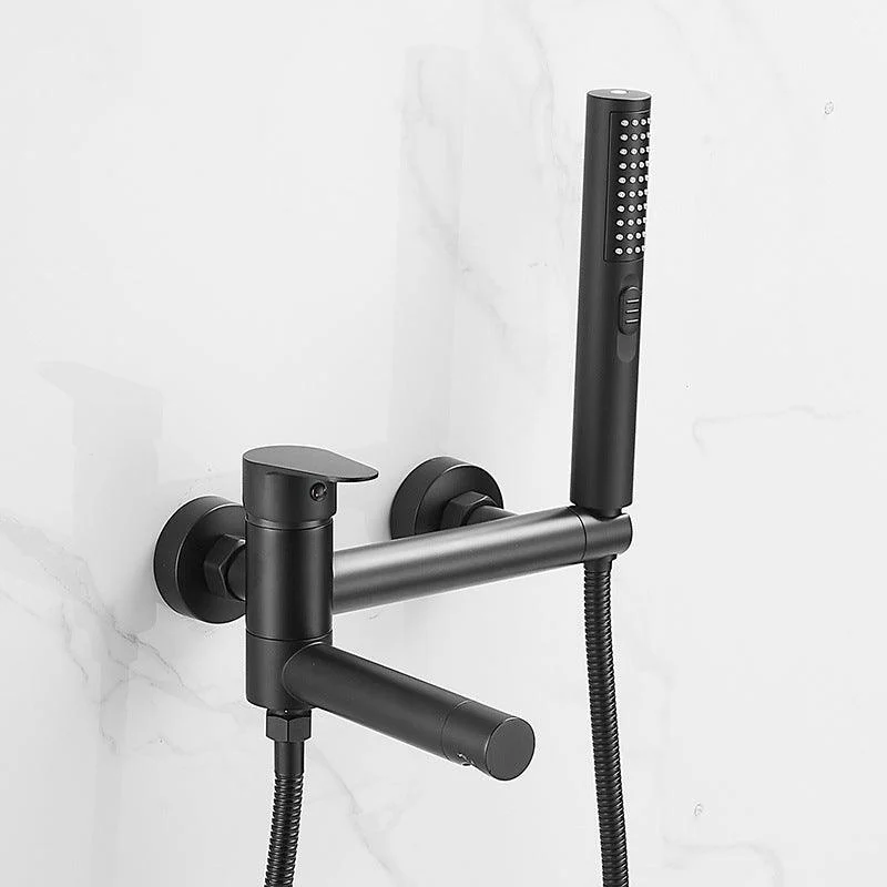 Lever Handle Shower Tap Single Hand Shower with Shower Hose -Bathlova