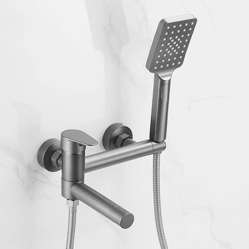 Lever Handle Shower Tap Single Hand Shower with Shower Hose -Bathlova