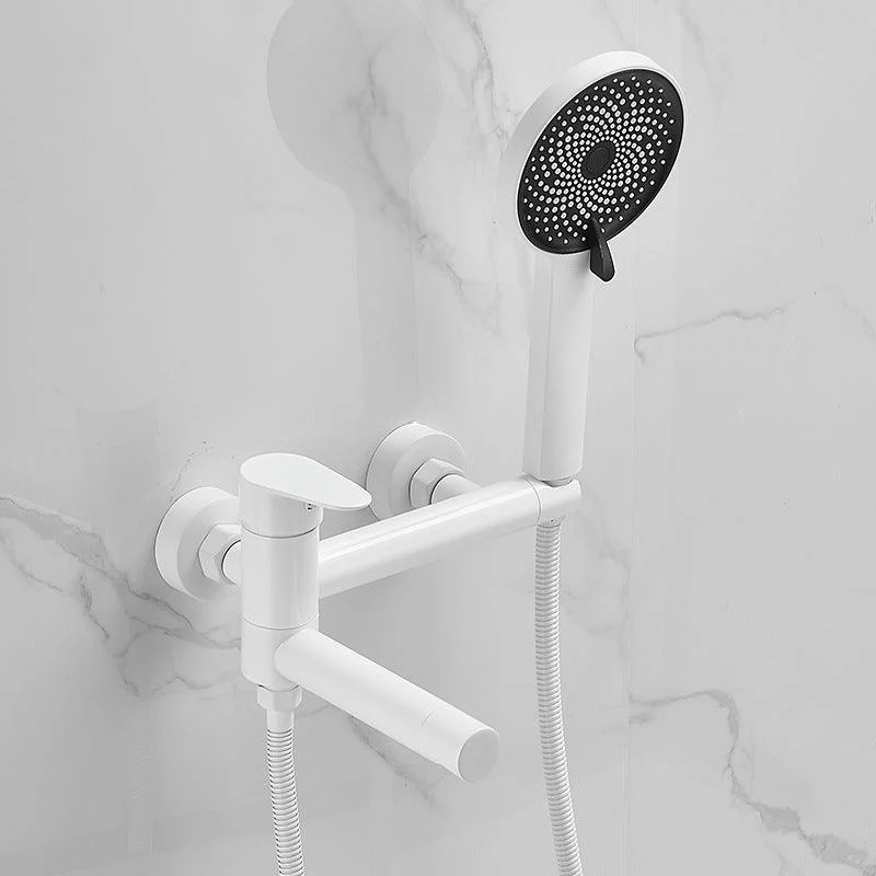 Lever Handle Shower Tap Single Hand Shower with Shower Hose -Bathlova