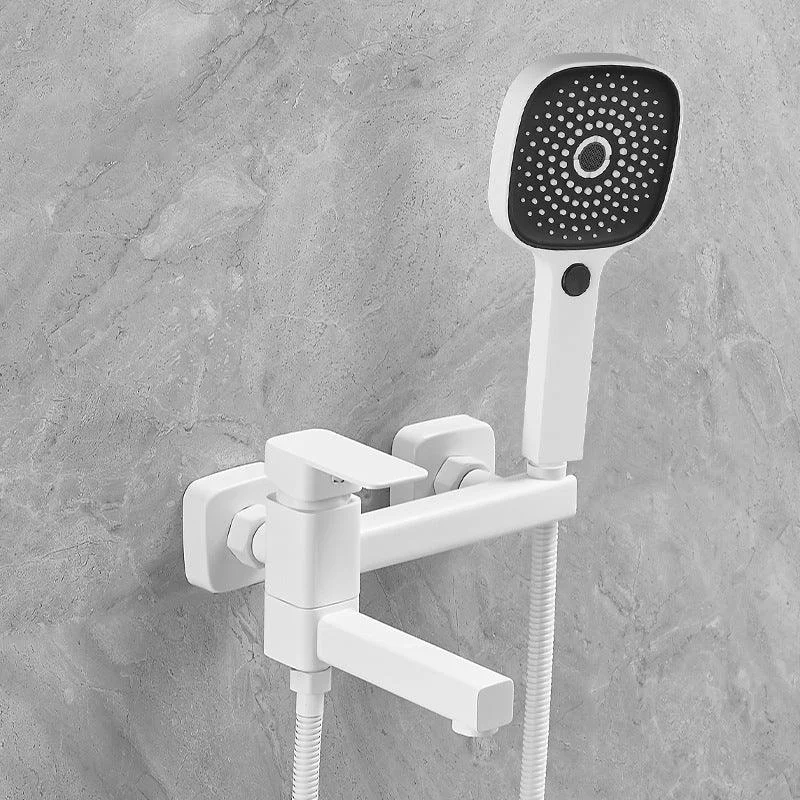 Lever Handle Shower Tap Single Hand Shower with Shower Hose -Bathlova