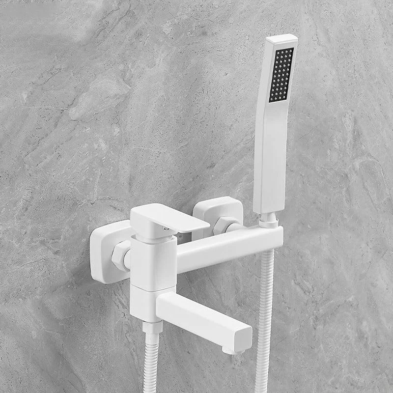 Lever Handle Shower Tap Single Hand Shower with Shower Hose -Bathlova