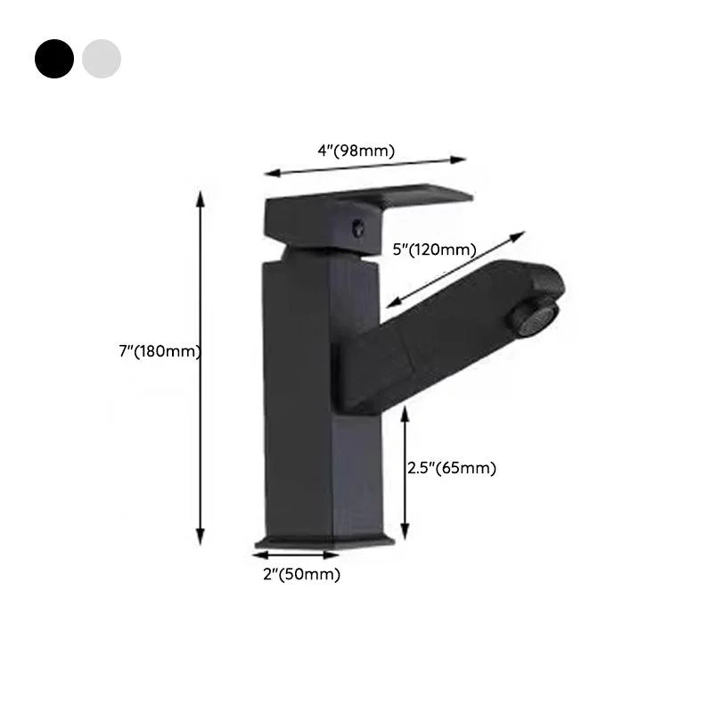 Lever Handle Tap Contemporary Pull-out Tap for Bathroom -Bathlova