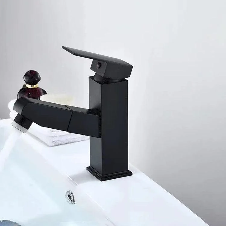 Lever Handle Tap Contemporary Pull-out Tap for Bathroom -Bathlova