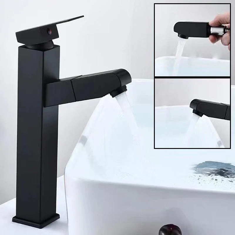 Lever Handle Tap Contemporary Pull-out Tap for Bathroom -Bathlova