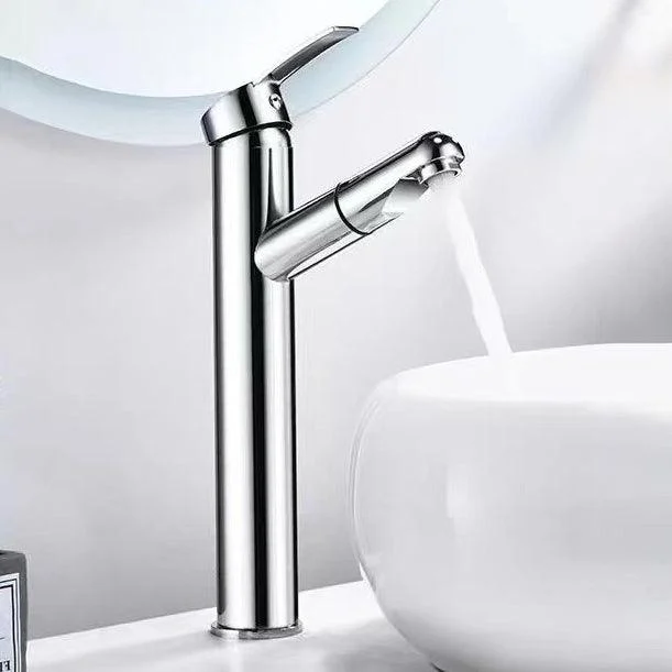 Lever Handle Tap Contemporary Pull-out Tap for Bathroom -Bathlova