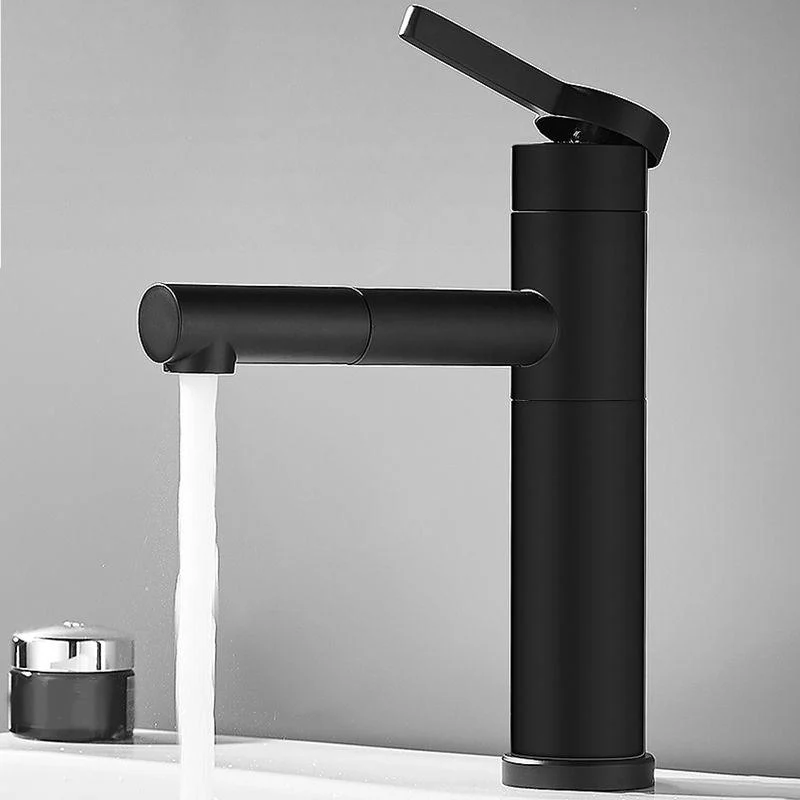 Lever Handle Tap Glam Style Swivel Spout Tap for Bathroom -Bathlova