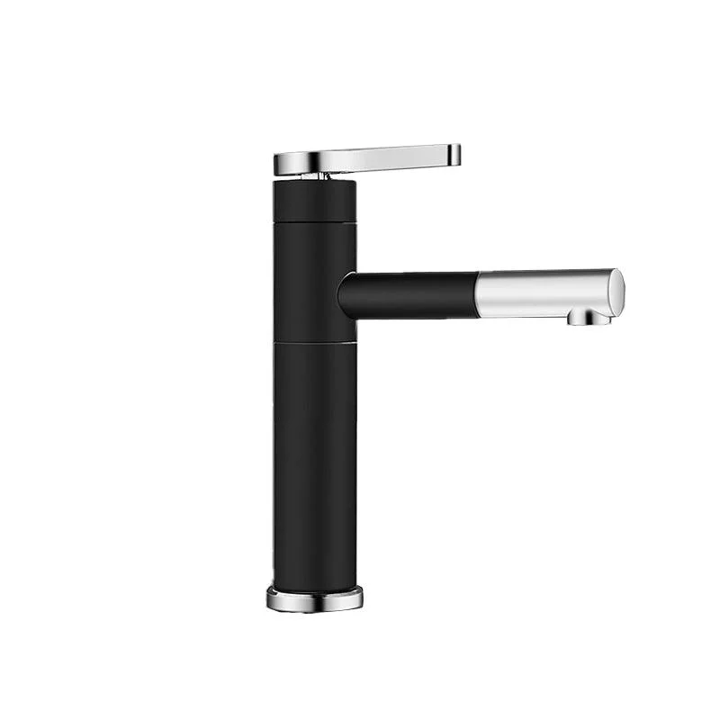 Lever Handle Tap Glam Style Swivel Spout Tap for Bathroom -Bathlova