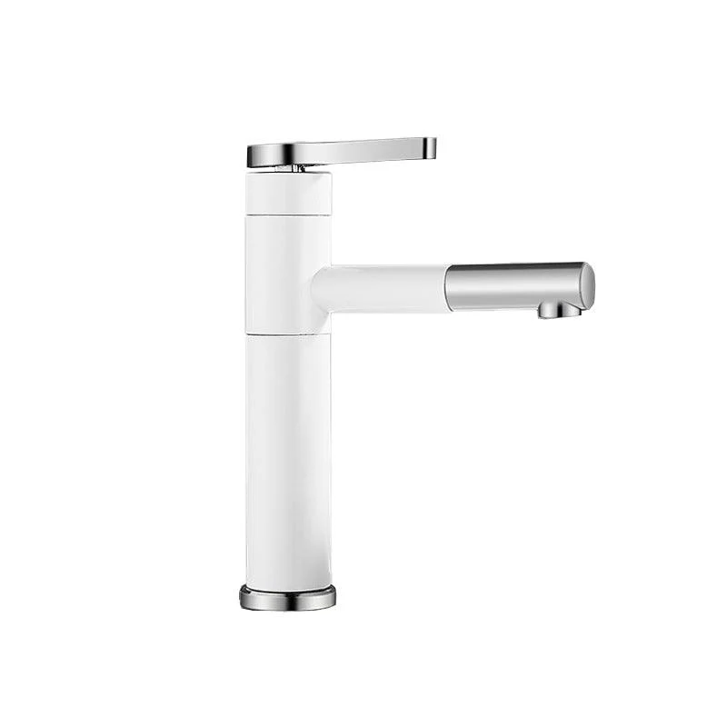 Lever Handle Tap Glam Style Swivel Spout Tap for Bathroom -Bathlova