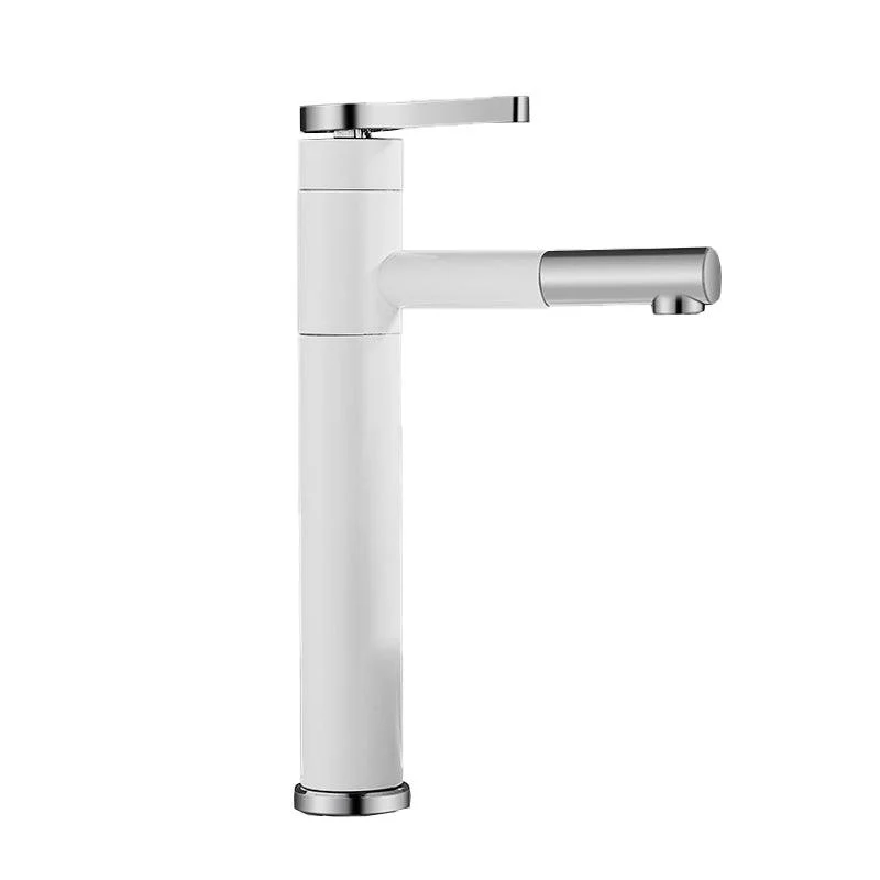 Lever Handle Tap Glam Style Swivel Spout Tap for Bathroom -Bathlova