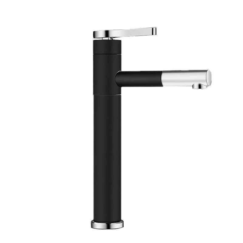 Lever Handle Tap Glam Style Swivel Spout Tap for Bathroom -Bathlova