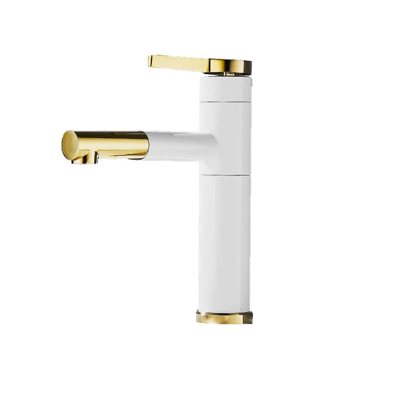 Lever Handle Tap Glam Style Swivel Spout Tap for Bathroom -Bathlova