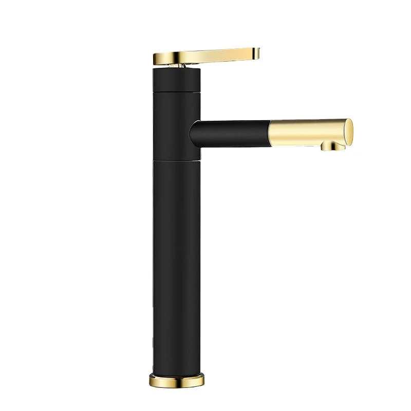 Lever Handle Tap Glam Style Swivel Spout Tap for Bathroom -Bathlova