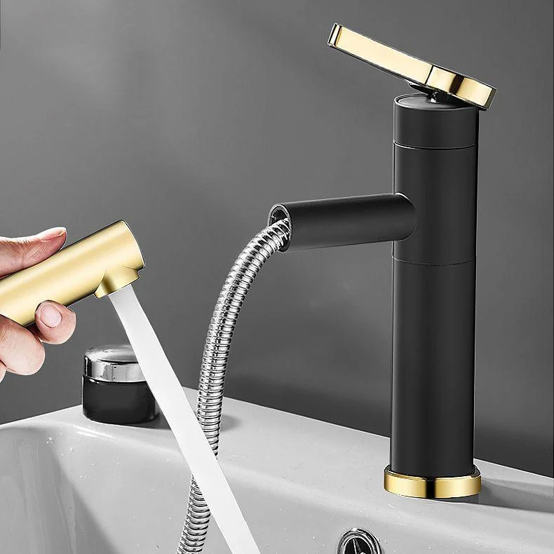 Lever Handle Tap Glam Style Swivel Spout Tap for Bathroom -Bathlova