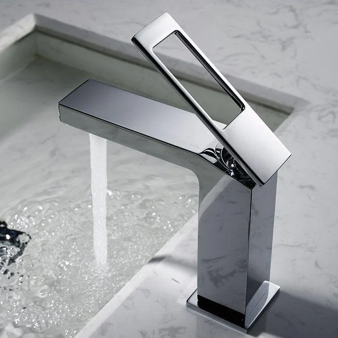 Lever Handle Tap Glam Style Vessel Sink Tap for Bathroom -Bathlova