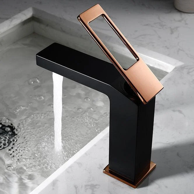 Lever Handle Tap Glam Style Vessel Sink Tap for Bathroom -Bathlova