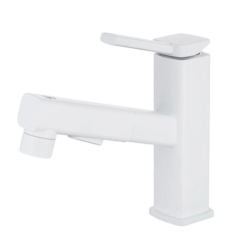 Lever Handle Tap Pull-out Vessel Sink Tap with Swivel Spout -Bathlova