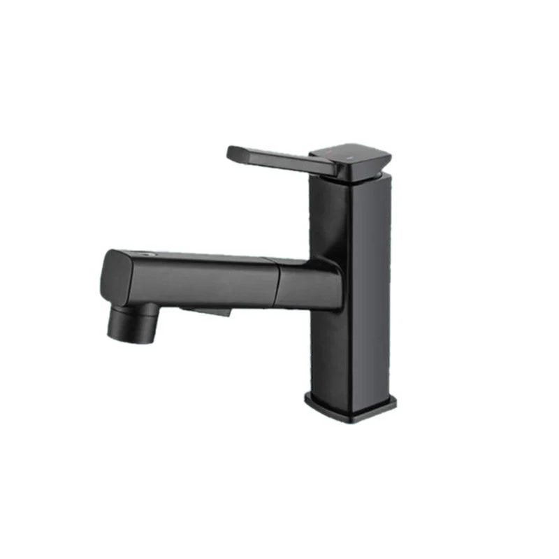 Lever Handle Tap Pull-out Vessel Sink Tap with Swivel Spout -Bathlova