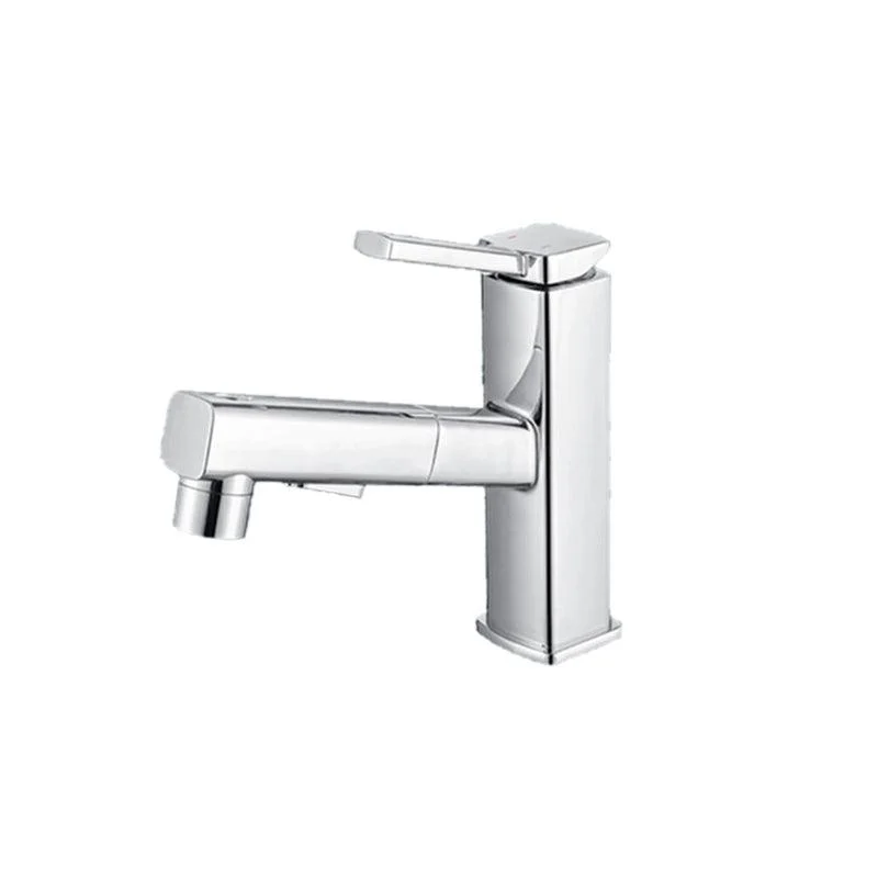 Lever Handle Tap Pull-out Vessel Sink Tap with Swivel Spout -Bathlova