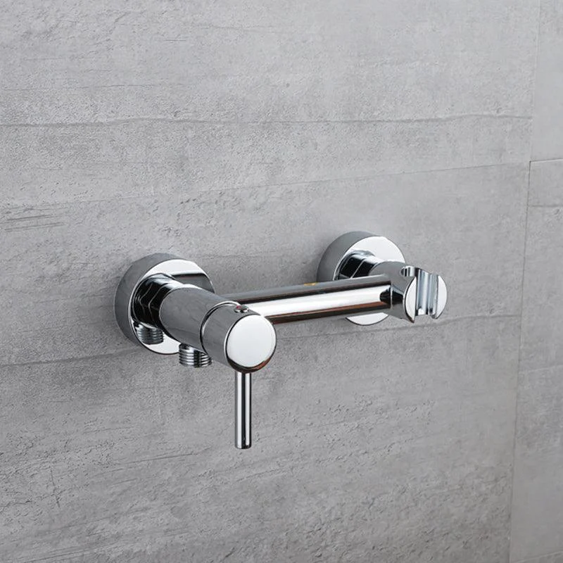 Lever Handle Tub Tap Wall Mount Shower Hose Swivel Spout Bath Filler with Handshower -Bathlova