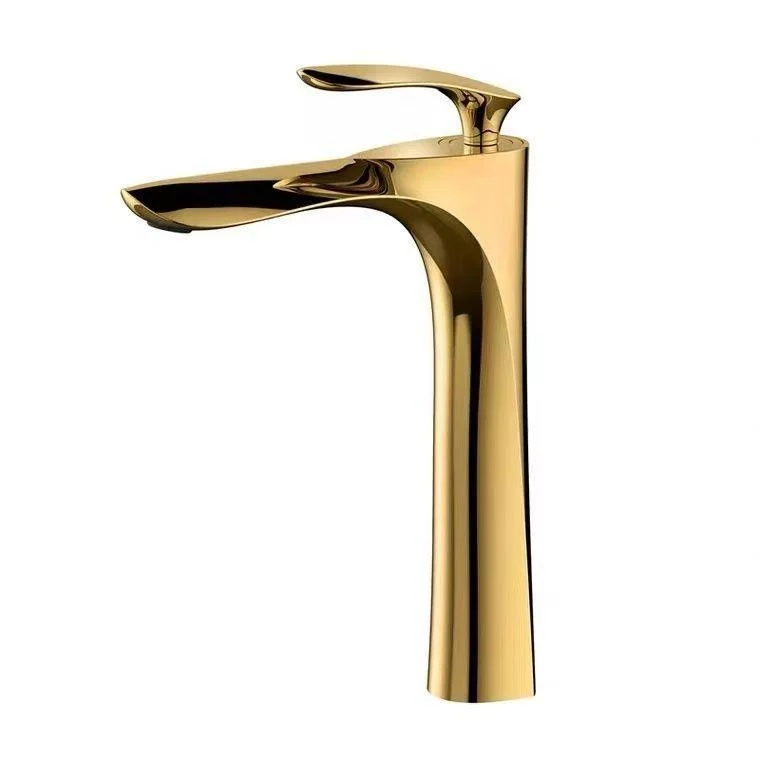 Lever Handle Vanity Sink Tap Single Hole Basin Tap with Water Hose -Bathlova