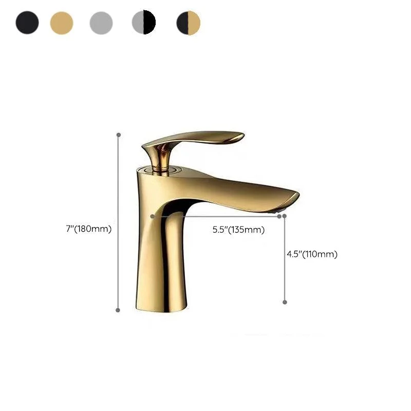 Lever Handle Vanity Sink Tap Single Hole Basin Tap with Water Hose -Bathlova