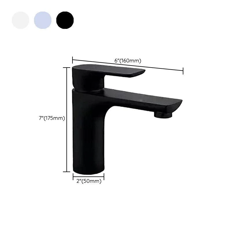 Lever Handle Vessel Sink Tap Circular Modern Bathroom Tap -Bathlova