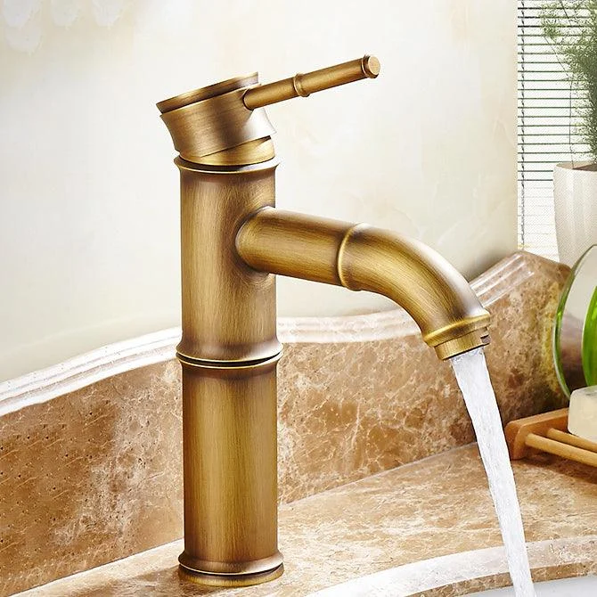 Lever Handle Vessel Tap Single Hole Sink Tap Farmhouse Style Basin Tap -Bathlova