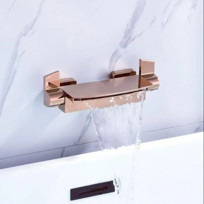 Lever Handle Wall Mounted Contemporary Low Arc Metal Wall Mount -Bathlova