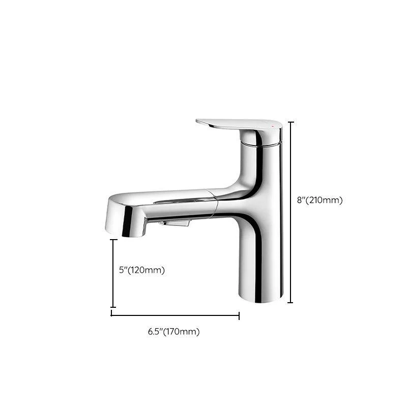 Lever Handles Sink Tap Single Hole Chrome Brass Bathroom Sink Tap -Bathlova