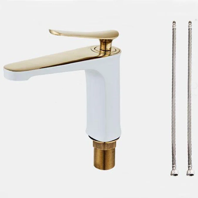 Light Luxury Basin Tap 6.69" H Modern Brass Vessel Sink Tap -Bathlova